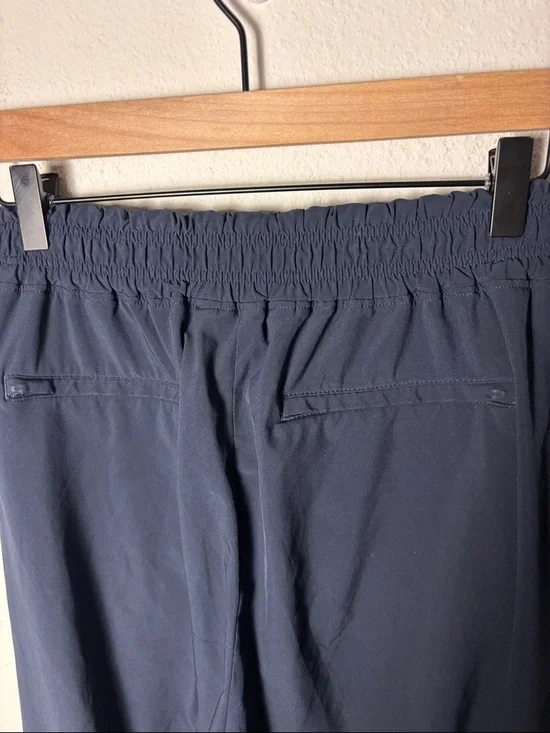 Athleta Brooklyn Wide Leg Crop Pant 8 TALL Navy S/531157 - Picture 4 of 4